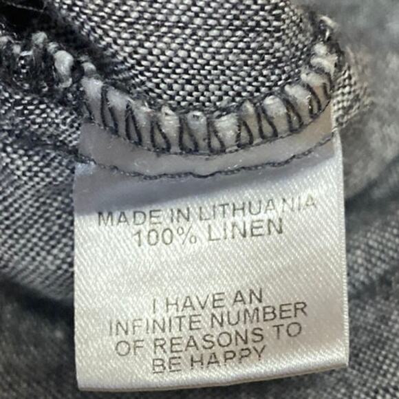 Flax Womens Gray 100% Linen Sleeveless Scoop Neck Cami Camisole Tank Top Size XS - Picture 4 of 4